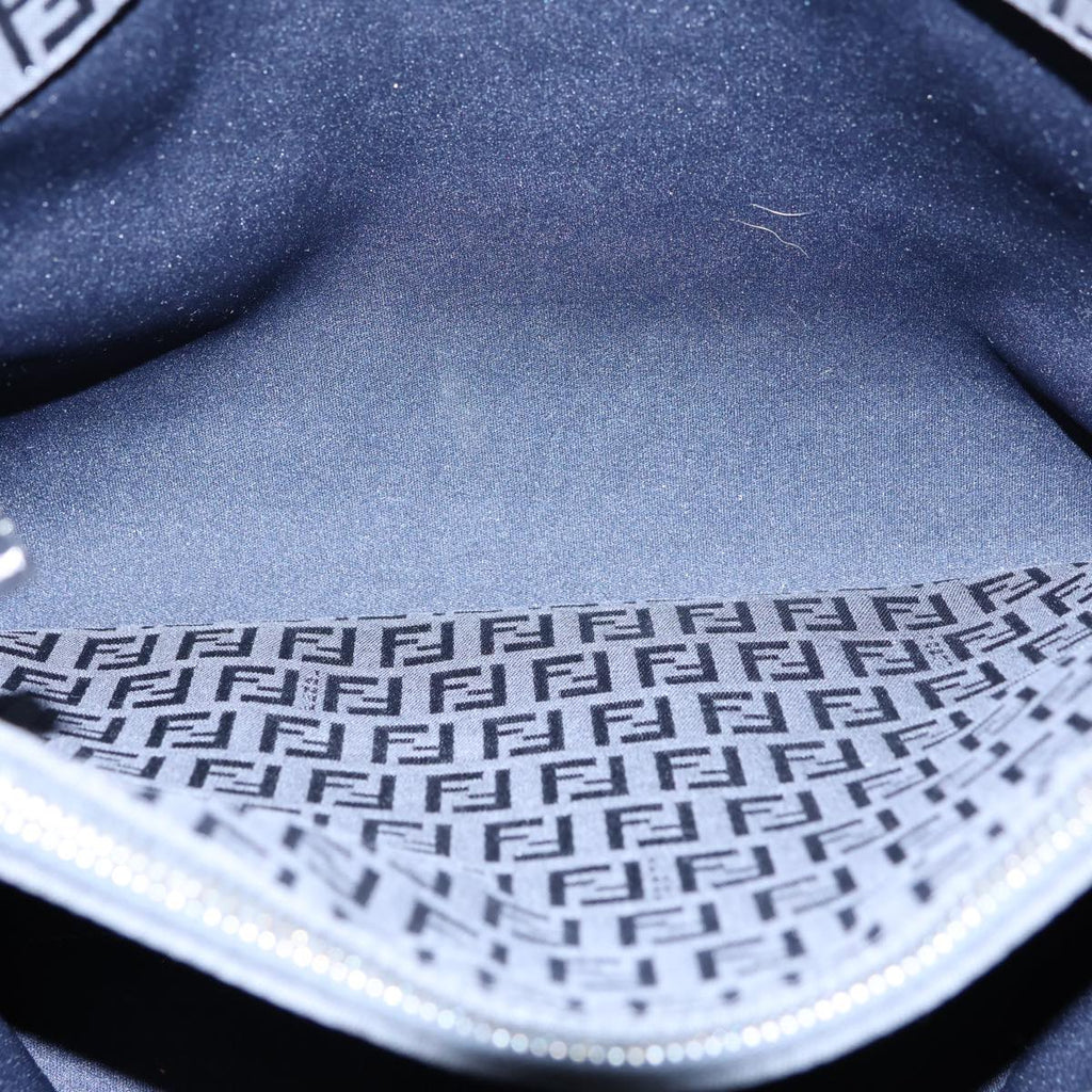 FENDI Zucchino Canvas Hand Bag Blackbs13696