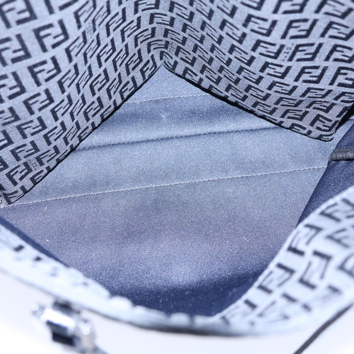 FENDI Zucchino Canvas Hand Bag Blackbs13696