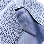 FENDI Zucchino Canvas Hand Bag Blackbs13696