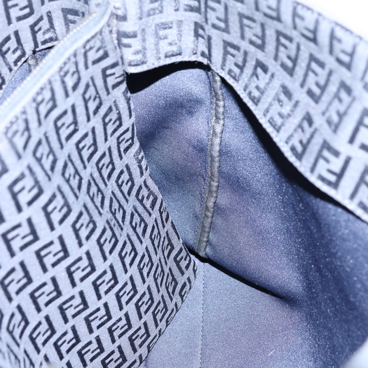 FENDI Zucchino Canvas Hand Bag Blackbs13696