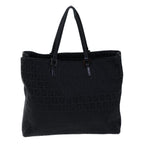 FENDI Zucchino Canvas Hand Bag Blackbs13696