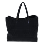 FENDI Zucchino Canvas Hand Bag Blackbs13696