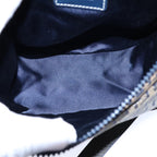 FENDI Zucchino Canvas Shoulder Bag Navybs13705