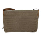 FENDI Zucchino Canvas Shoulder Bag Beigebs13716