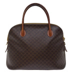 CELINE Macadam Canvas Hand Bag PVC Brown Auth bs13750