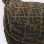 FENDI Zucca Canvas Mamma Baguette Shoulder Bag Brownbs13764