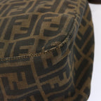 FENDI Zucca Canvas Mamma Baguette Shoulder Bag Brownbs13764