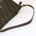 FENDI Zucca Canvas Mamma Baguette Shoulder Bag Brownbs13764