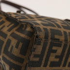 FENDI Zucca Canvas Shoulder Bag Brownbs13765