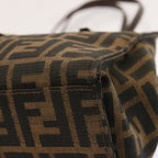 FENDI Zucca Canvas Shoulder Bag Brownbs13765