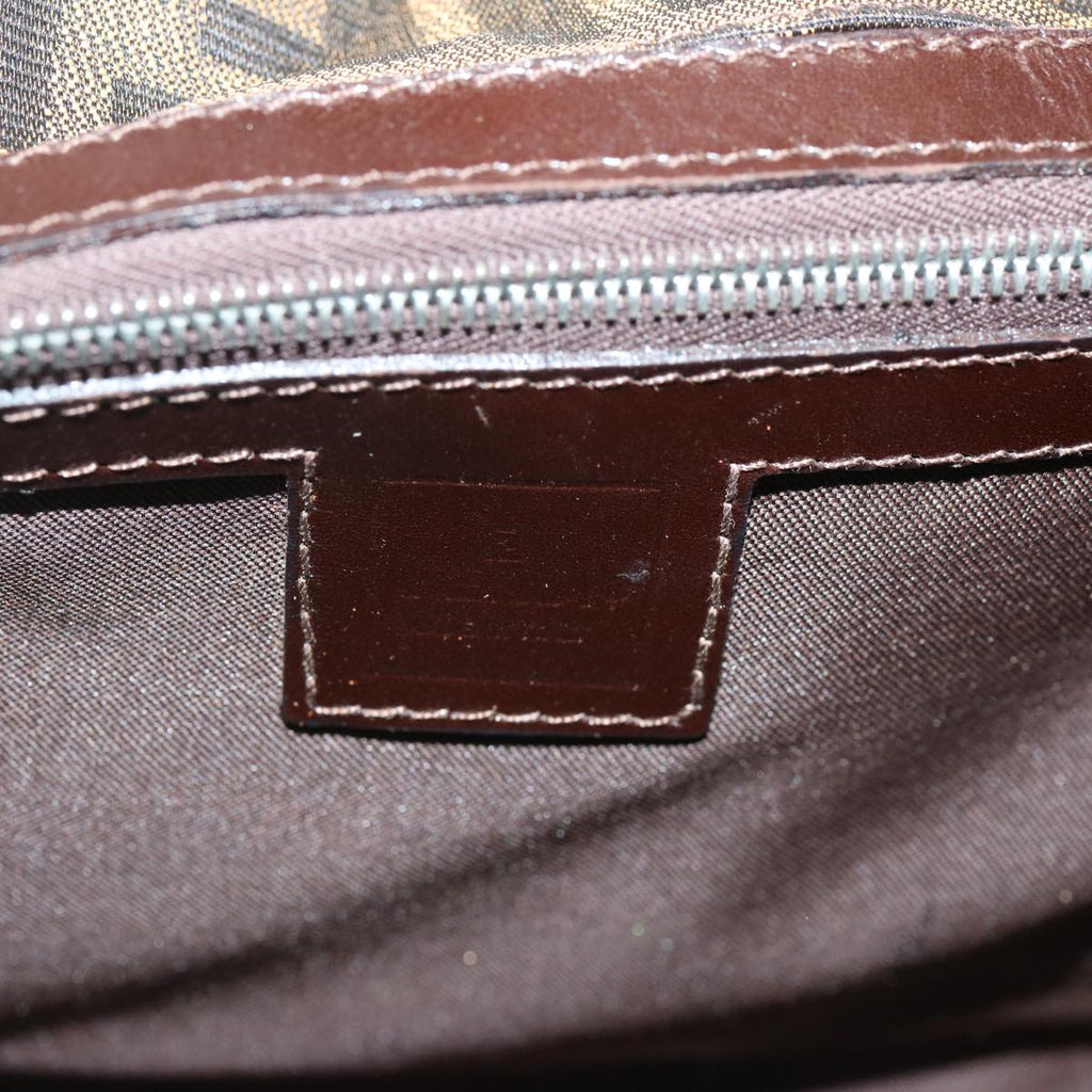 FENDI Zucca Canvas Shoulder Bag Brownbs13765