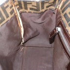 FENDI Zucca Canvas Shoulder Bag Brownbs13765