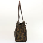 FENDI Zucca Canvas Shoulder Bag Brownbs13765