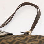 FENDI Zucca Canvas Shoulder Bag Brownbs13765