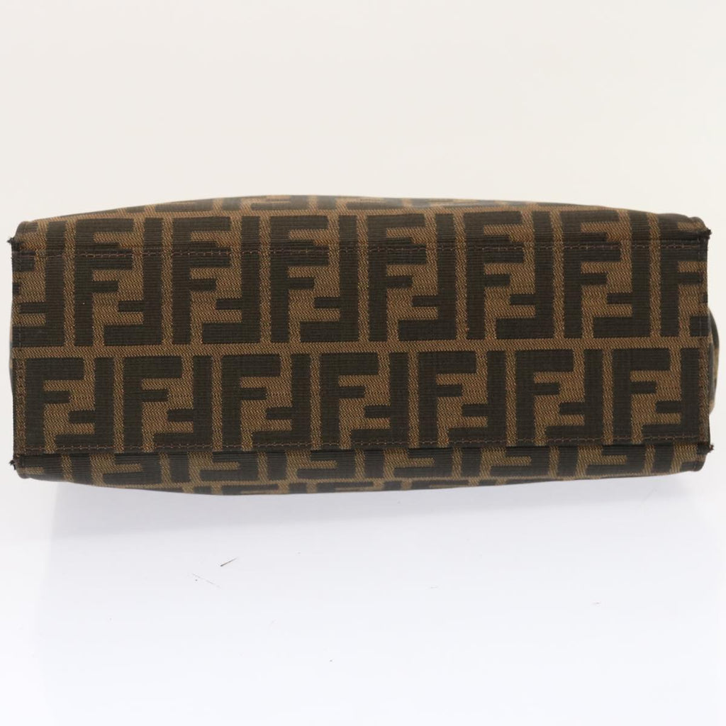 FENDI Zucca Canvas Shoulder Bag Brownbs13765