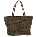 FENDI Zucca Canvas Tote Bag Brownbs13766