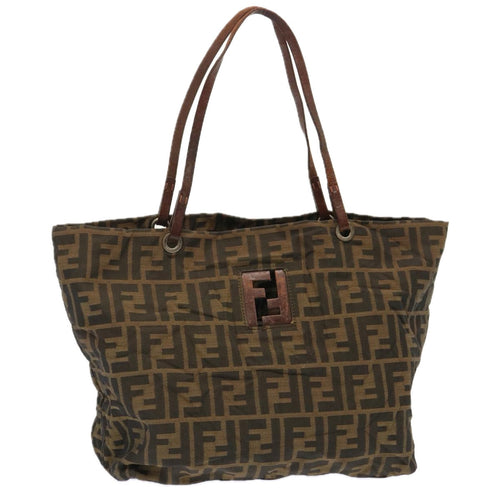 FENDI Zucca Canvas Tote Bag Brownbs13766