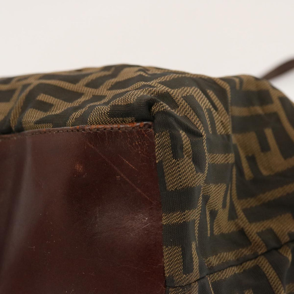 FENDI Zucca Canvas Tote Bag Brownbs13766