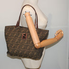 FENDI Zucca Canvas Tote Bag Brownbs13766