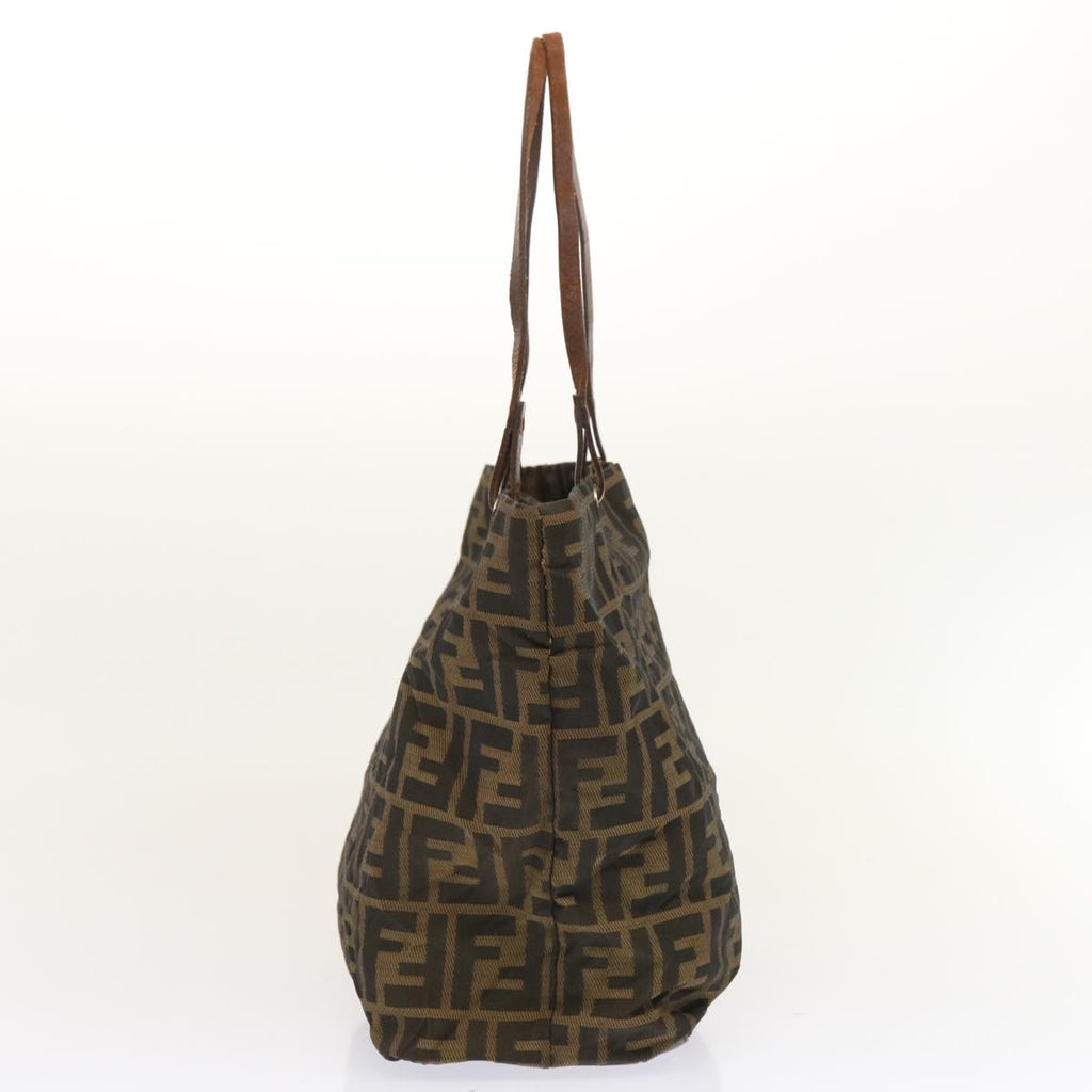 FENDI Zucca Canvas Tote Bag Brownbs13766