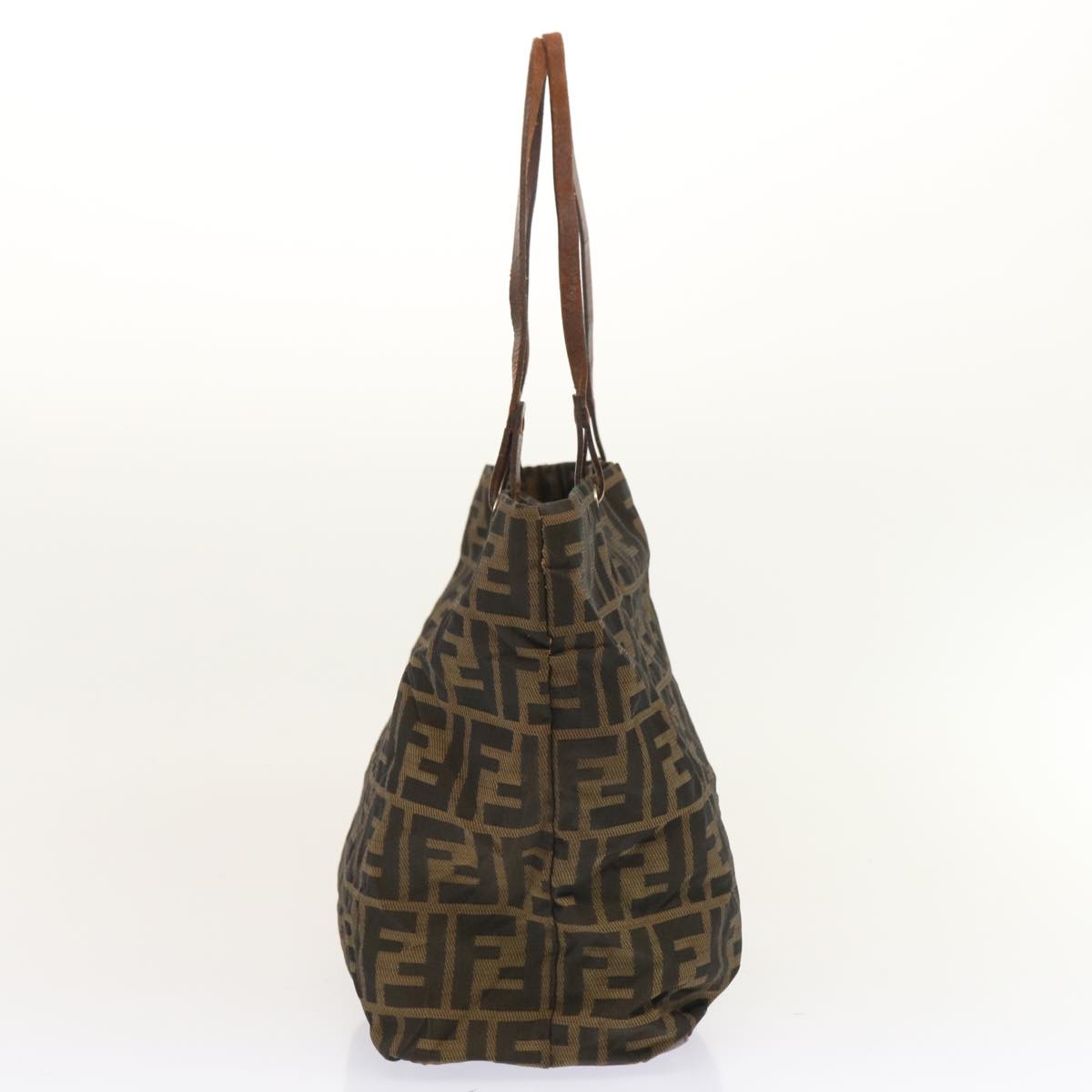 FENDI Zucca Canvas Tote Bag Brownbs13766