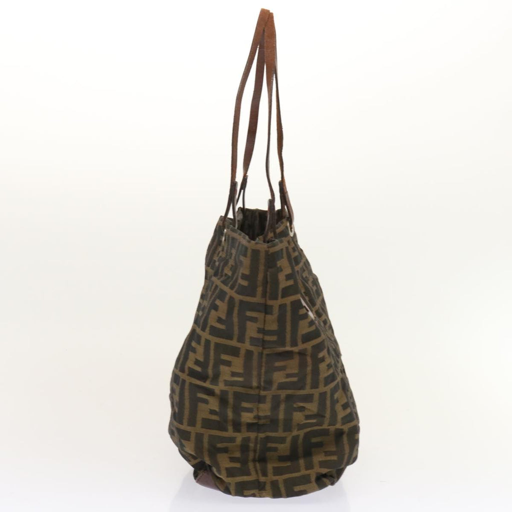 FENDI Zucca Canvas Tote Bag Brownbs13766