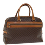 CELINE Macadam Canvas Boston Bag PVC Brown Auth bs13835