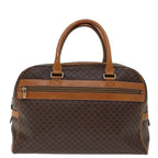 CELINE Macadam Canvas Boston Bag PVC Brown Auth bs13835
