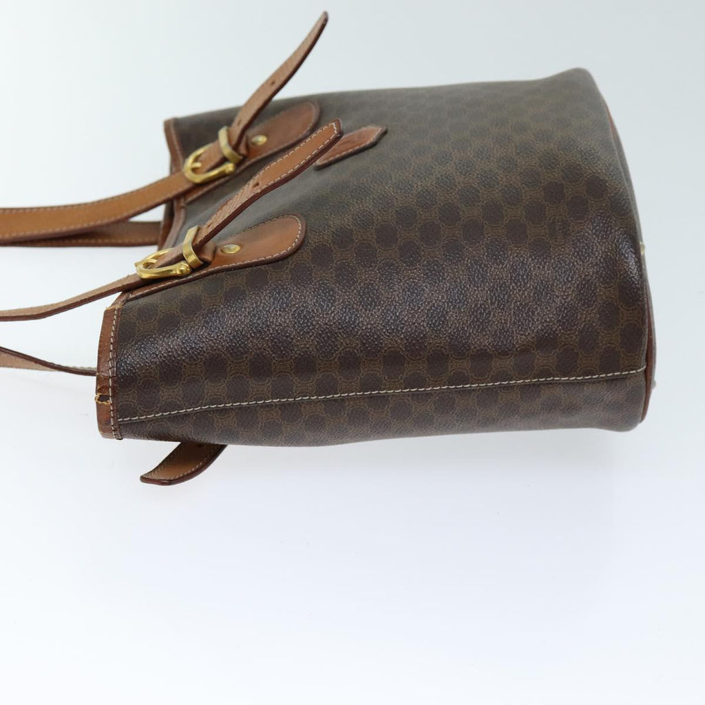 CELINE Macadam Canvas Tote Bag PVC Brown  13914
