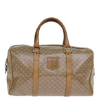 CELINE Macadam Canvas Boston Bag Coated Canvas Beige  13994