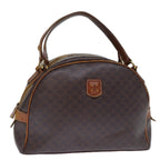 CELINE Macadam Canvas Hand Bag PVC Brown Auth bs13996