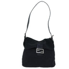 FENDI Mamma Shoulder Bag Nylon Blackbs14019