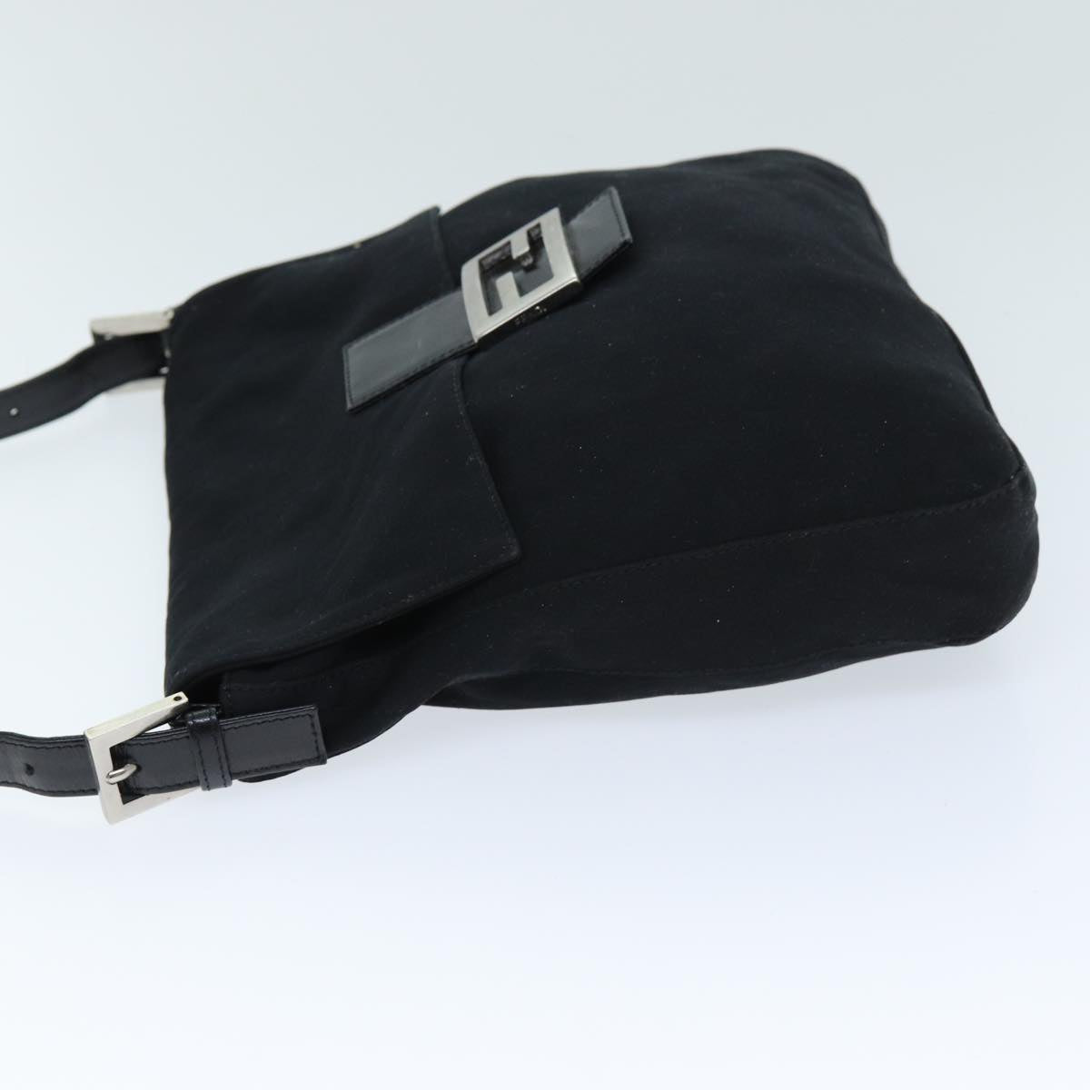 FENDI Mamma Shoulder Bag Nylon Blackbs14019