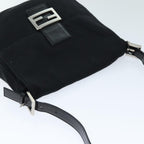 FENDI Mamma Shoulder Bag Nylon Blackbs14019
