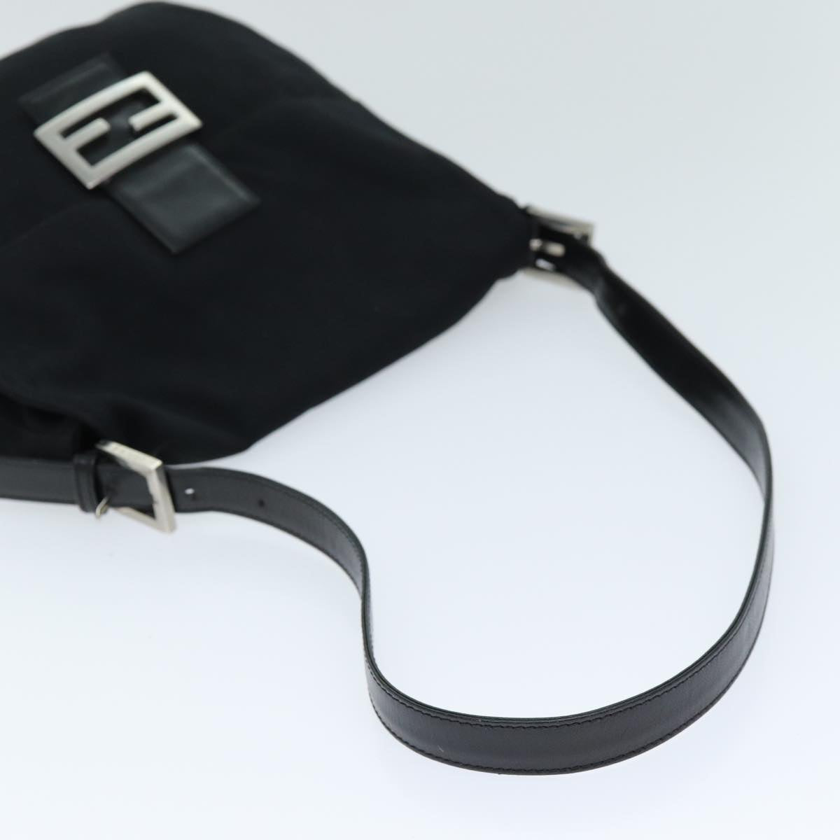 FENDI Mamma Shoulder Bag Nylon Blackbs14019