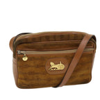 CELINE Shoulder Bag Suede Brown Auth bs14068