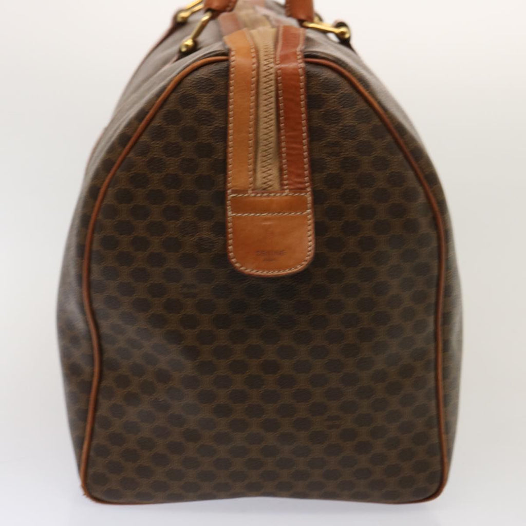 CELINE Macadam Canvas Boston Bag PVC Brown  14073