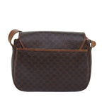 CELINE Macadam Canvas Shoulder Bag PVC Brown  14110