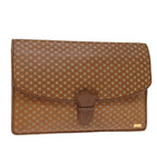 CELINE Macadam Canvas Clutch Bag Brown  14112