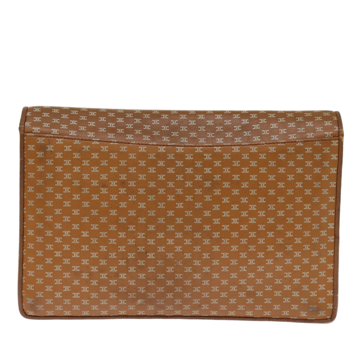 CELINE Macadam Canvas Clutch Bag Brown  14112