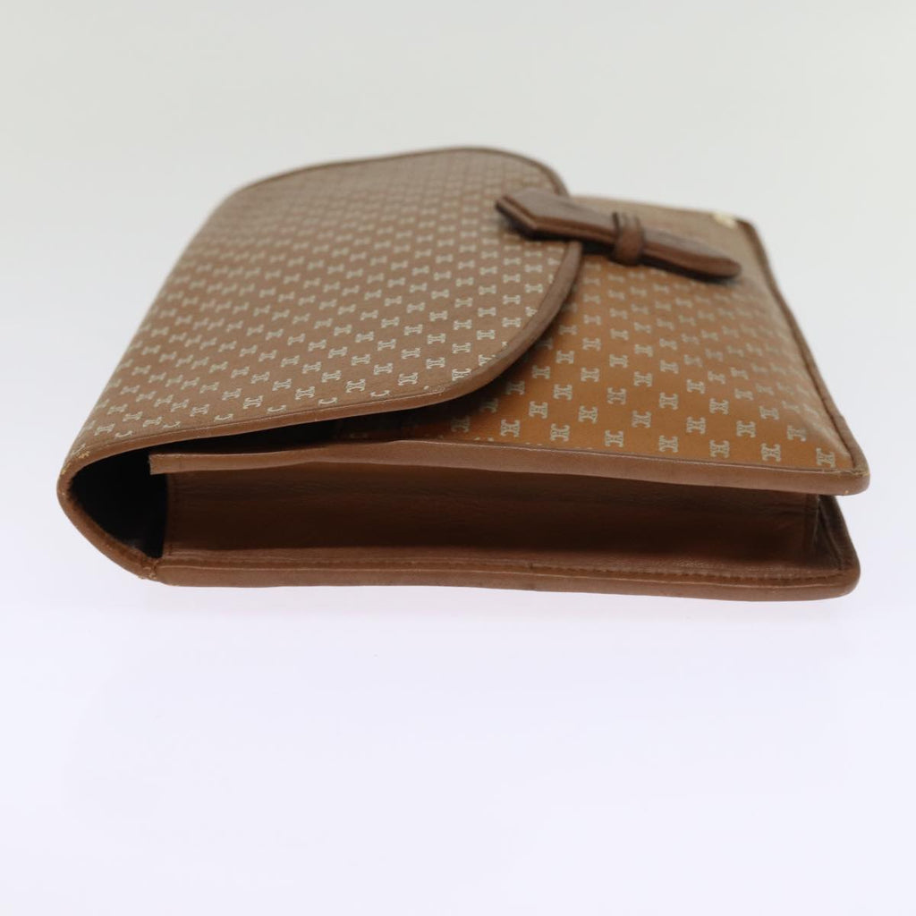 CELINE Macadam Canvas Clutch Bag Brown  14112