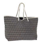 FENDI Zucchino Canvas Tote Bag Navybs14129