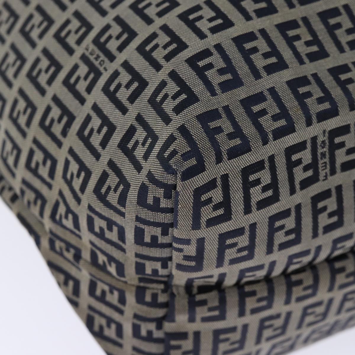 FENDI Zucchino Canvas Tote Bag Navybs14129