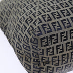 FENDI Zucchino Canvas Tote Bag Navybs14129