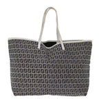 FENDI Zucchino Canvas Tote Bag Navybs14129