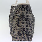 FENDI Zucchino Canvas Tote Bag Navybs14129