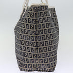 FENDI Zucchino Canvas Tote Bag Navybs14129