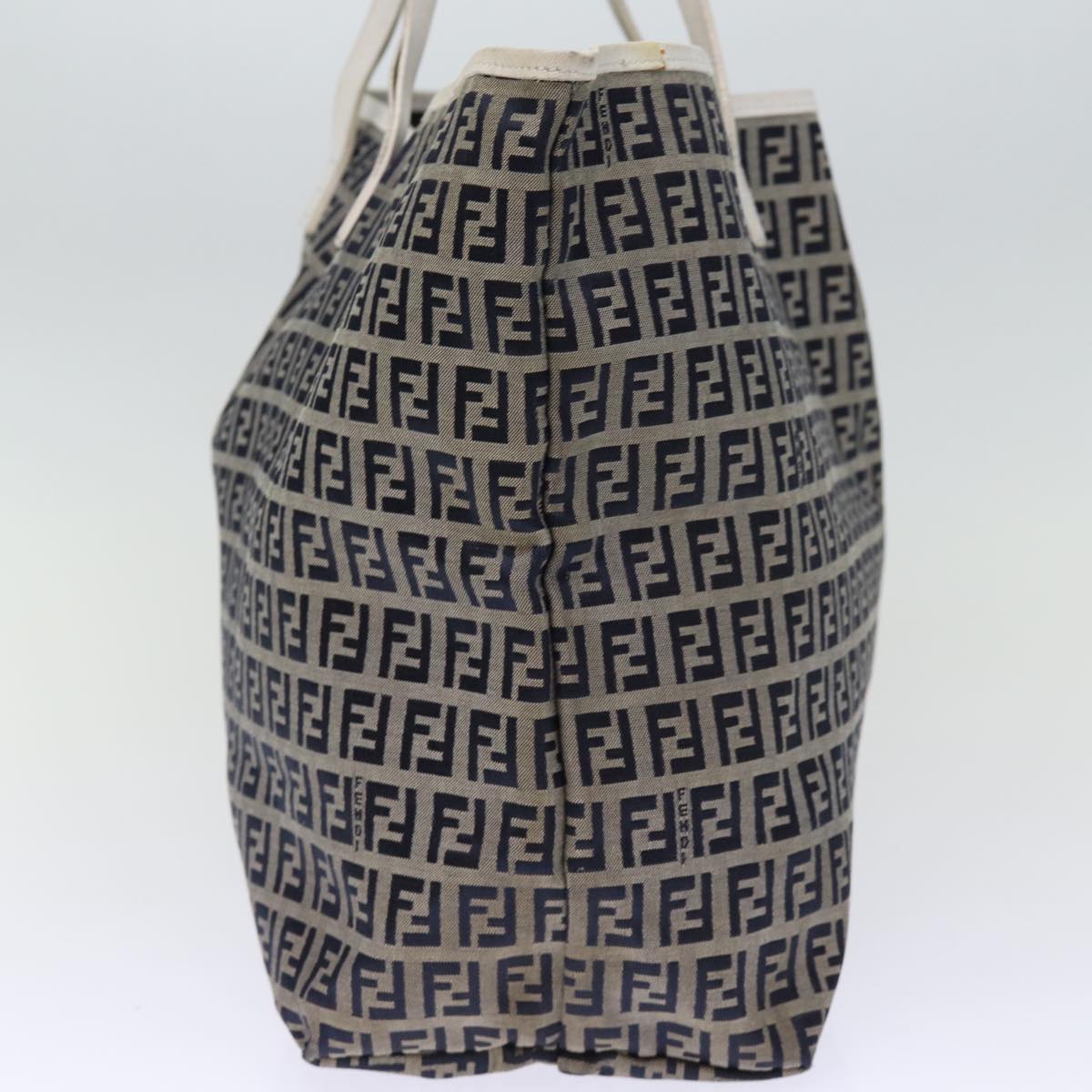 FENDI Zucchino Canvas Tote Bag Navybs14129