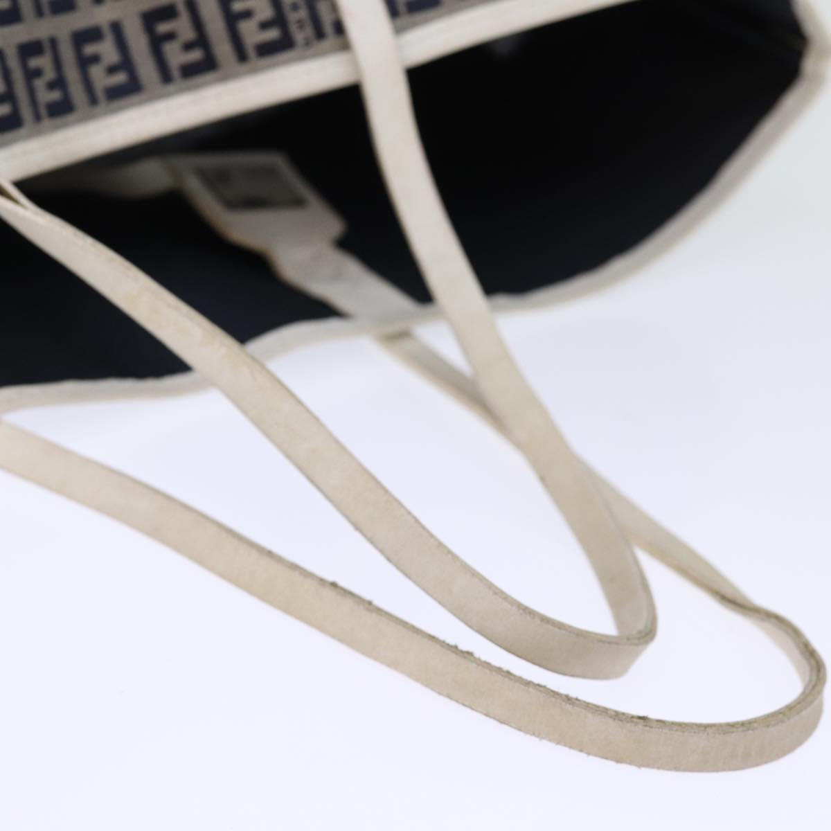 FENDI Zucchino Canvas Tote Bag Navybs14129
