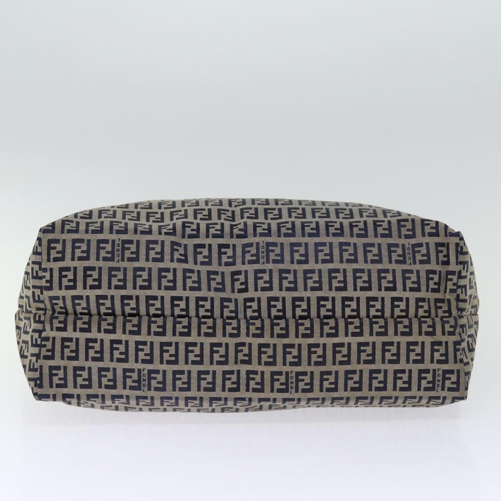 FENDI Zucchino Canvas Tote Bag Navybs14129